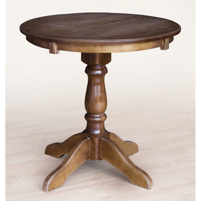 Стіл Чумак-2 розкл (D=80)+30), темн горіх Мікс меблі