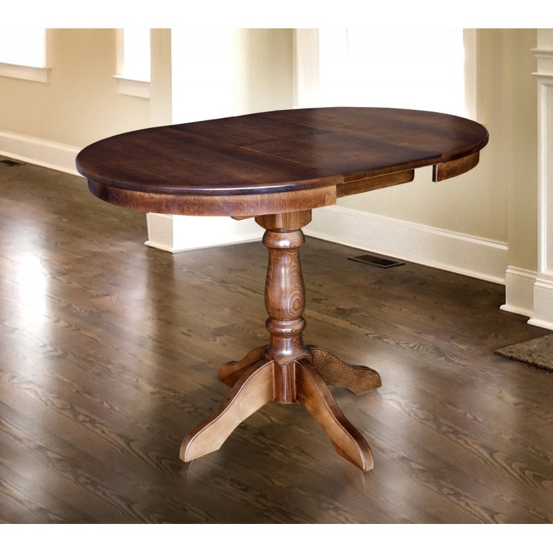 Стіл Чумак-2 розкл (D=80)+30), темн горіх Мікс меблі