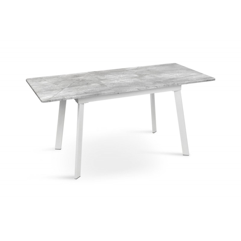 Стіл Етна 120(+40)*75 білий метал/базальт Мікс меблі