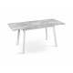 Стіл Етна 120(+40)*75 білий метал/базальт Мікс меблі