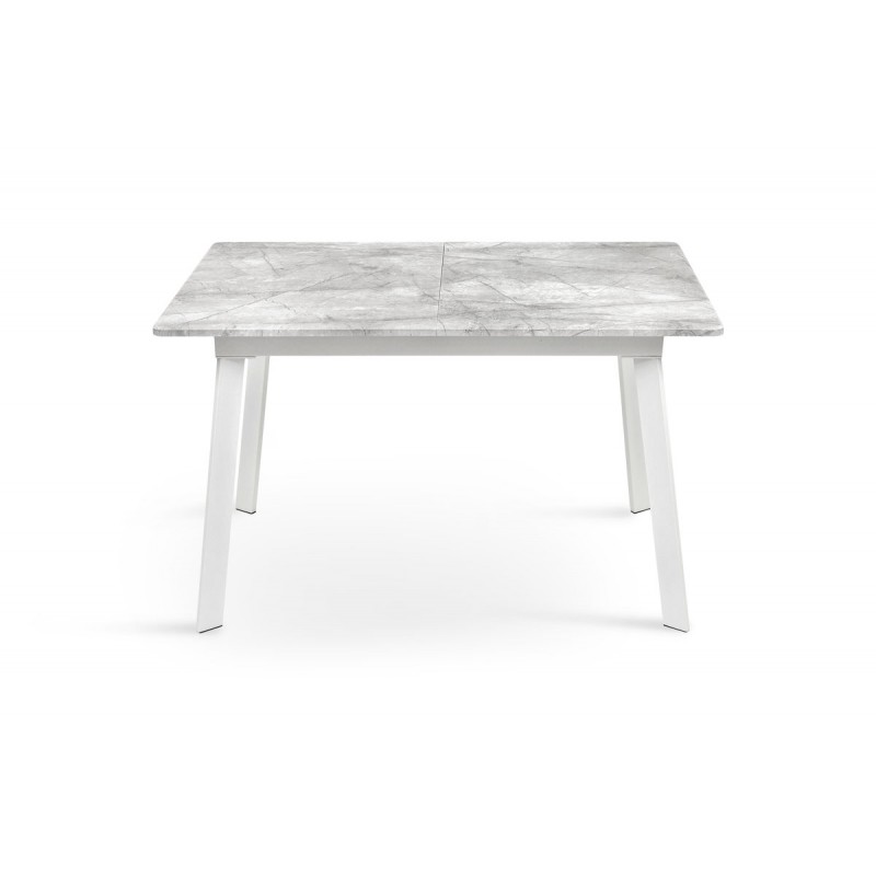 Стіл Етна 120(+40)*75 білий метал/базальт Мікс меблі