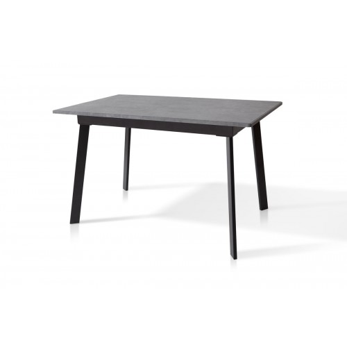 Стіл Етна 120(+40)*75 чорний метал/мрамор темн Мікс меблі