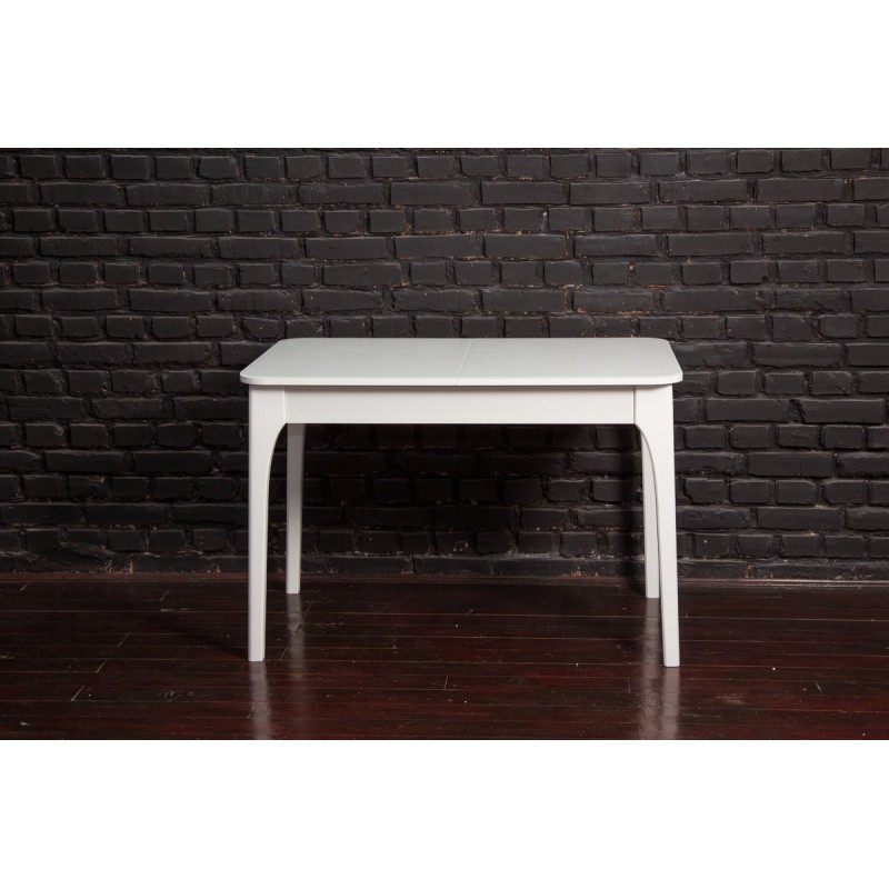 Стіл Фієста (110+35)*70, білий/білий Мікс меблі