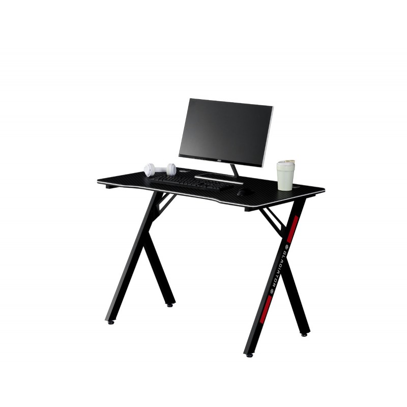 Стіл геймерський Сталкер, чорний/карбон Мікс меблі