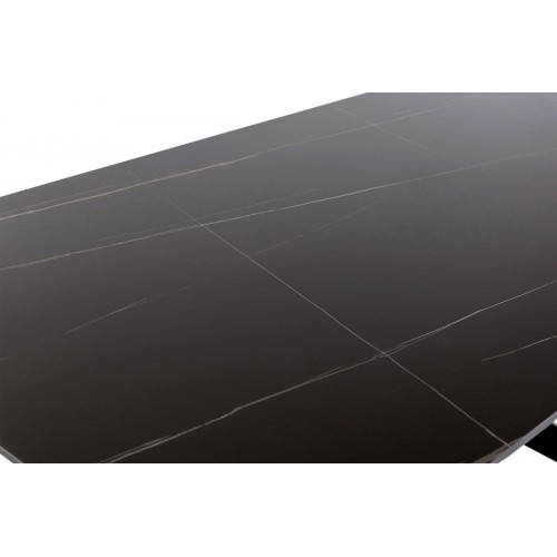 Стіл Грінвіч XS-1346, (160*90), чорний/мрамор Мікс меблі