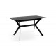 Стіл Хьюстон 130(+40)*77 чорний метал/мрамор чорн Мікс меблі