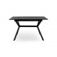 Стіл Хьюстон 130(+40)*77 чорний метал/мрамор чорн Мікс меблі