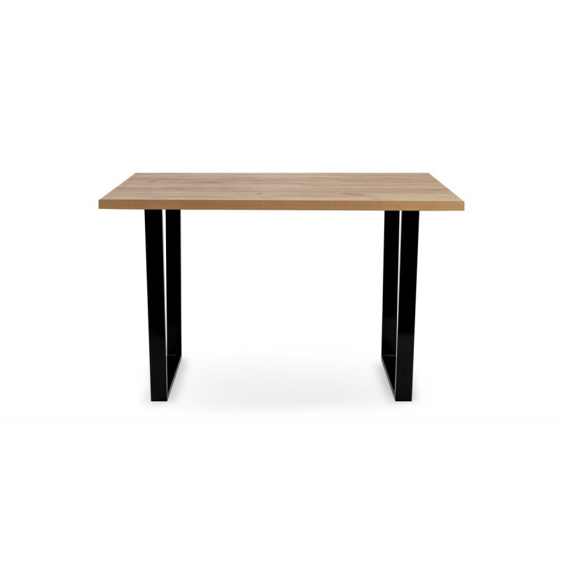 Стіл Кентукі 120/80*75, крафт золотий /чорні ноги Мікс меблі