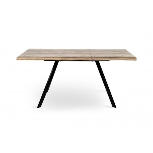 Стіл Метрополь (120+40*80), чорний/штучний шпонMDF Мікс меблі