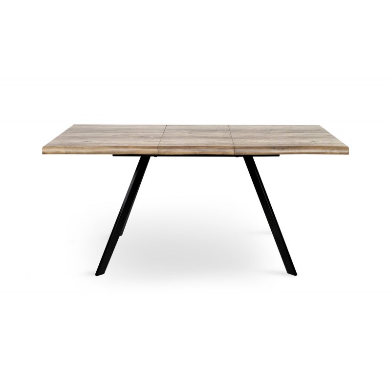 Стіл Метрополь (120+40*80), чорний/штучний шпонMDF Мікс меблі