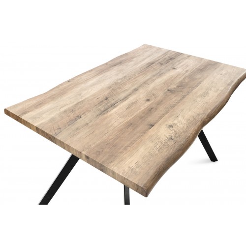 Стіл Метрополь, (120*80), чорний/штучний шпон MDF Мікс меблі