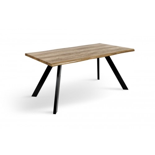 Стіл Метрополь, (160*90), чорний/штучний шпон MDF Мікс меблі