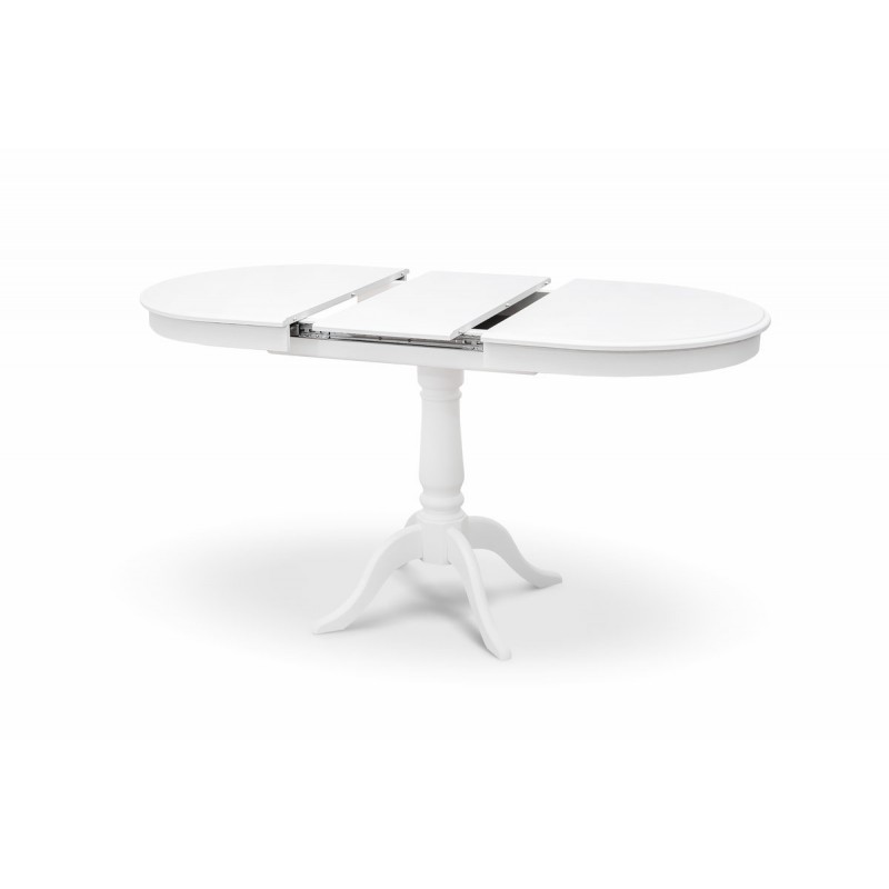 Стіл обідній Анжеліка ( 1000+300 )/680 білий Мікс меблі