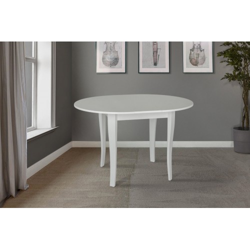 Стіл обідній Дукат (930+250)*930, білий Мікс меблі