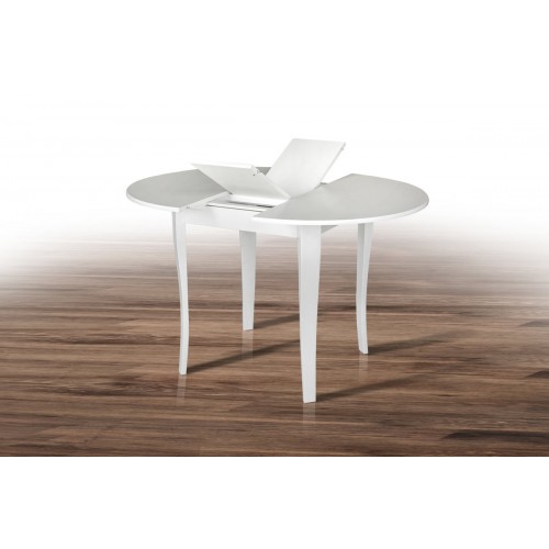 Стіл обідній Дукат (930+250)*930, білий Мікс меблі