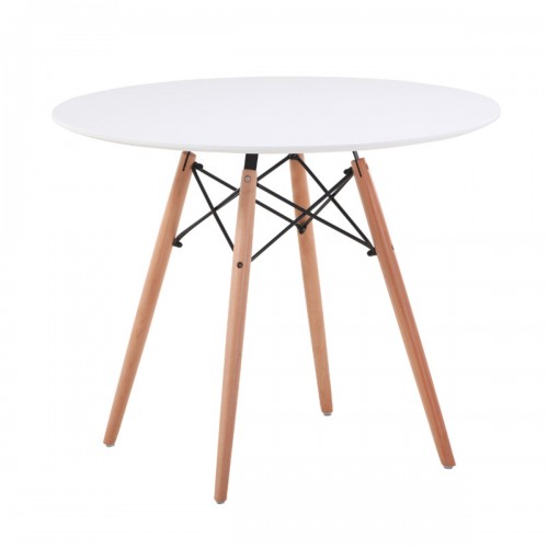 Стіл обідній ЕТНА MDF (D=100cm), білий Мікс меблі