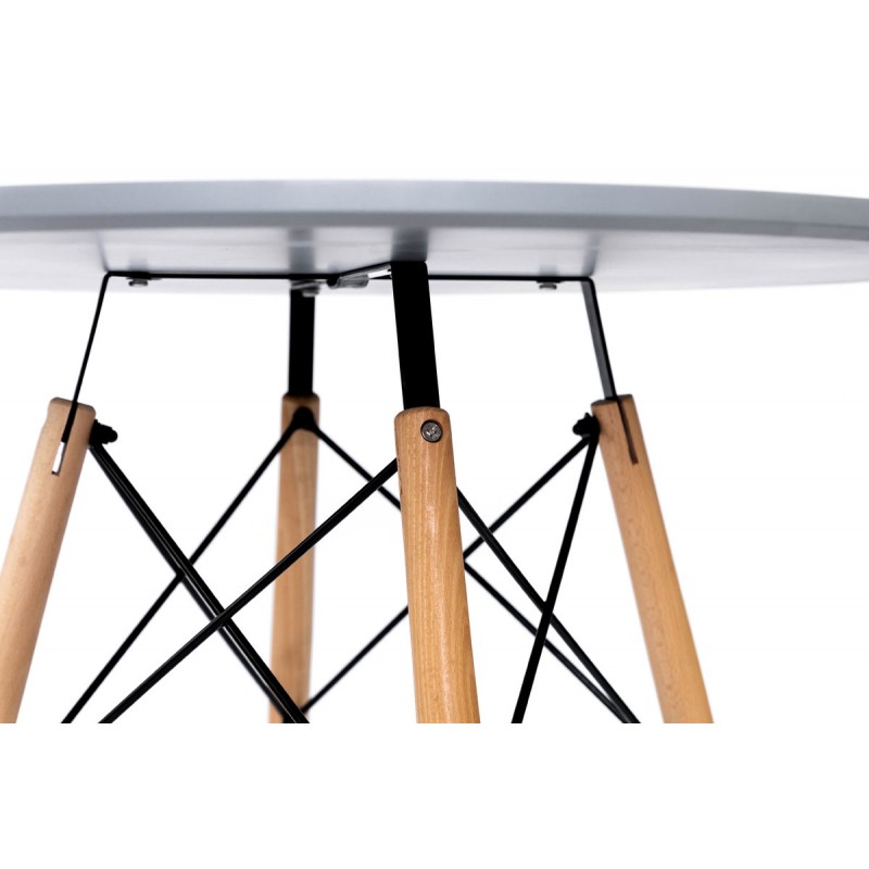 Стіл обідній ЕТНА MDF (D=100cm), сірий Мікс меблі