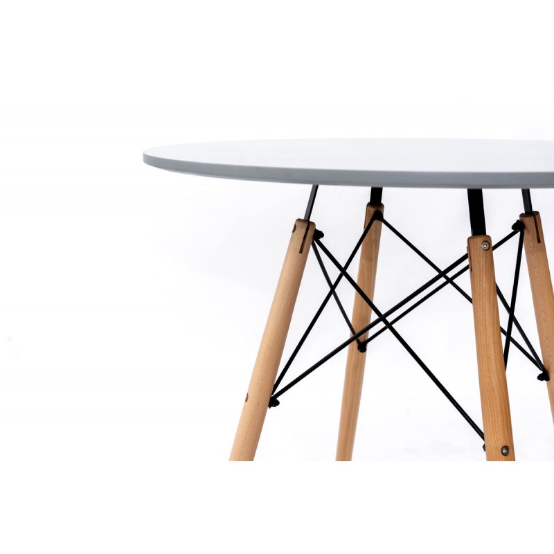 Стіл обідній ЕТНА MDF (D=100cm), сірий Мікс меблі