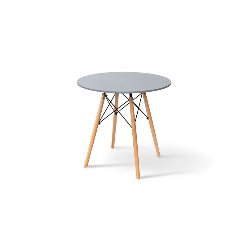 Стіл обідній ЕТНА MDF (D=80cm), сірий Мікс меблі