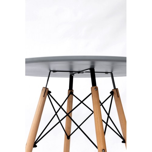 Стіл обідній ЕТНА MDF (D=80cm), сірий Мікс меблі