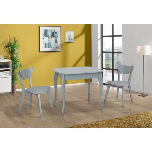 Стіл обідній Кантрі (930+300)*670, сірий/сірий Мікс меблі