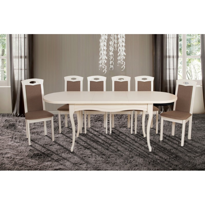 Стіл обідній Олівер (1500+500)*845, беж. Мікс меблі