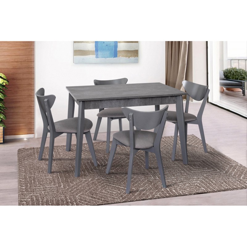 Стіл обідній ПОРТЛЕНД (1130+500)*695, cірий Мікс меблі