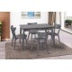 Стіл обідній ПОРТЛЕНД (1130+500)*695, cірий Мікс меблі