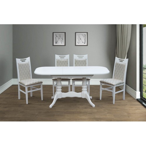 Стіл обідній Шервуд ( 120*40 ) 80, білий Мікс меблі