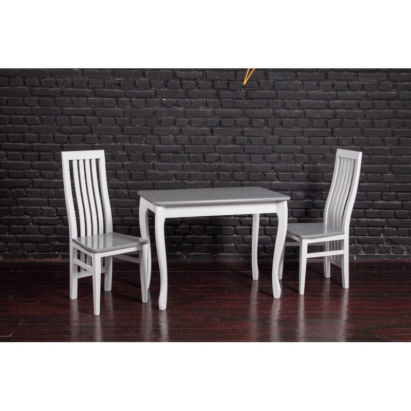 Стіл обідній СМАРТ 1000*600, БУК білий/сірий Мікс меблі