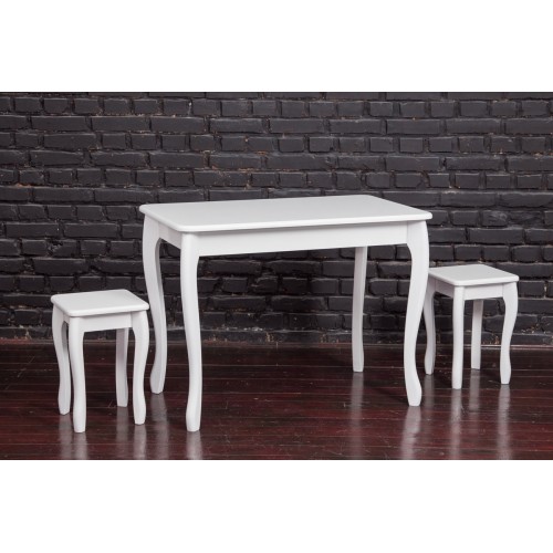 Стіл обідній СМАРТ 1000*600, БУК білий глянець Мікс меблі