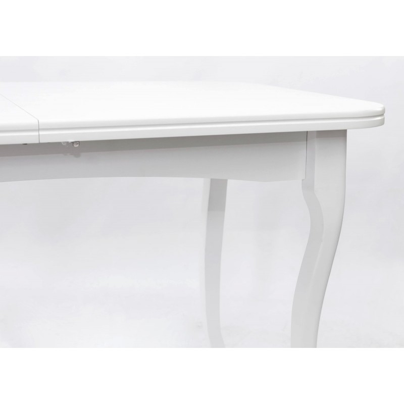 Стіл обідній Соренто (1300+400)*780, білий Мікс меблі