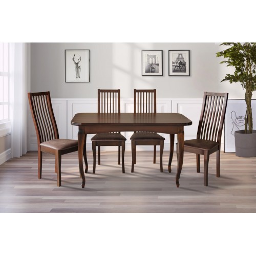 Стіл обідній Соренто (1300+400)*780, горіх темн. Мікс меблі