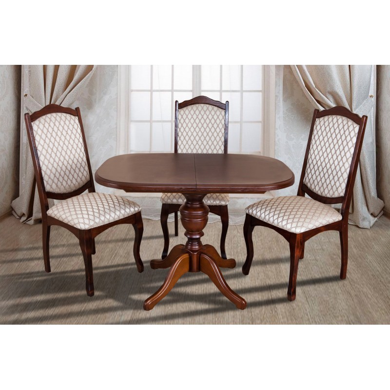 Стіл обідній Тріумф ( 105+40 )/75, горіх італійськ Мікс меблі