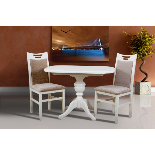 Стіл обідній Тріумф ( 105+40 )/75, ваніль Мікс меблі