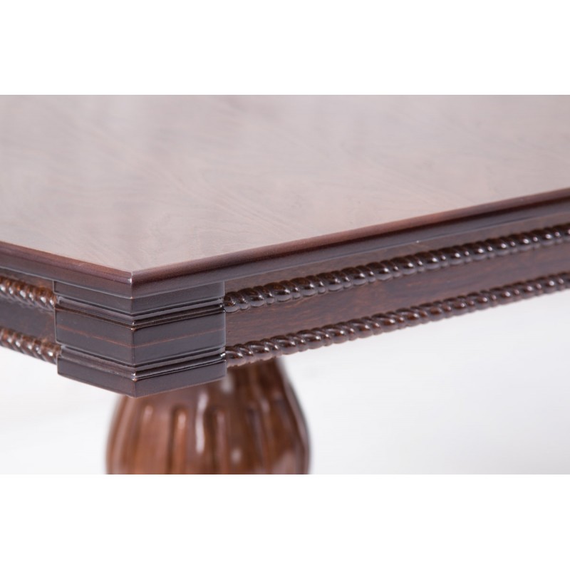 Стіл обідній Цезарь 200(+40)*100, темний горіх Мікс меблі