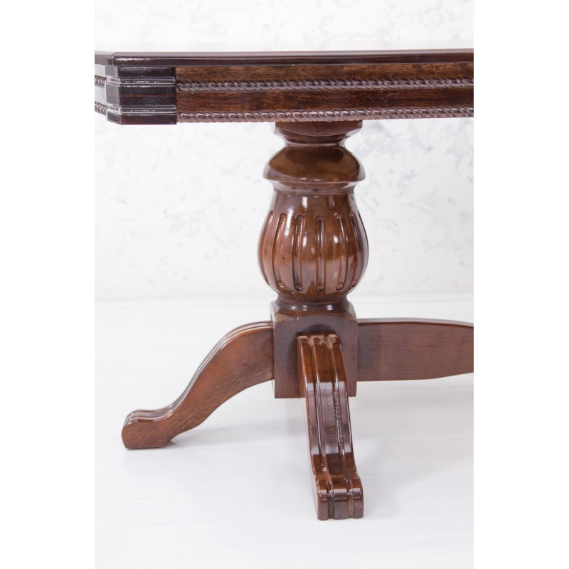 Стіл обідній Цезарь 200(+40)*100, темний горіх Мікс меблі