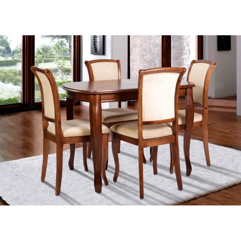 Стіл обідній Турін (120+40)/80, горіх Мікс меблі