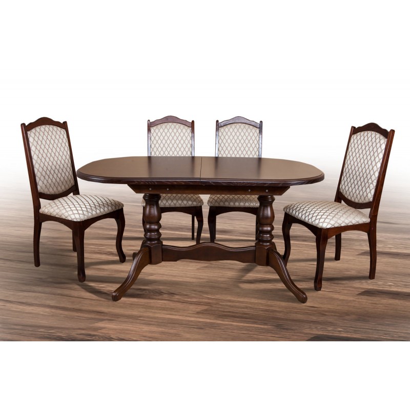 Стіл обідній Вавілон ( 150+40 )/90, т.горіх Мікс меблі