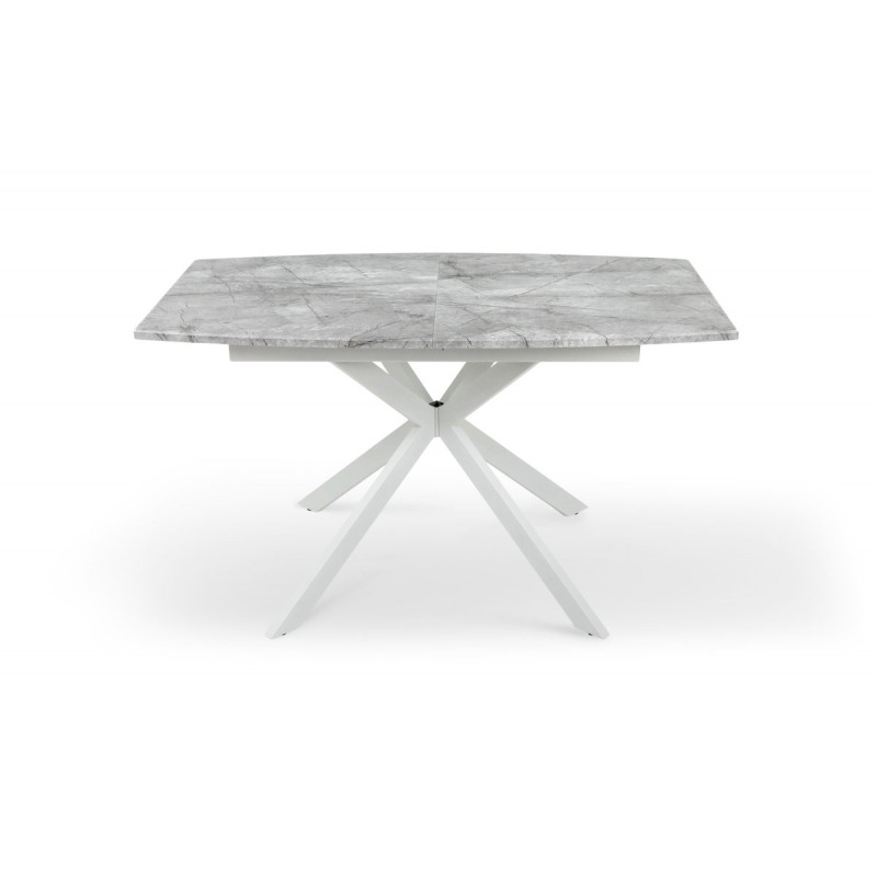 Стіл Річард 140(+40)*85 білий мет/базальт Мікс меблі