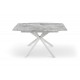 Стіл Річард 140(+40)*85 білий мет/базальт Мікс меблі