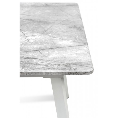 Стіл Соло 110(+35)*70 білий метал/базальт Мікс меблі