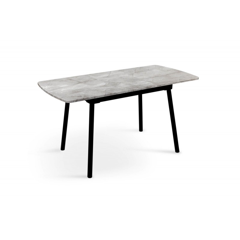 Стіл Соло 110(+35)*70 чорний метал/базальт Мікс меблі