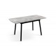 Стіл Соло 110(+35)*70 чорний метал/базальт Мікс меблі