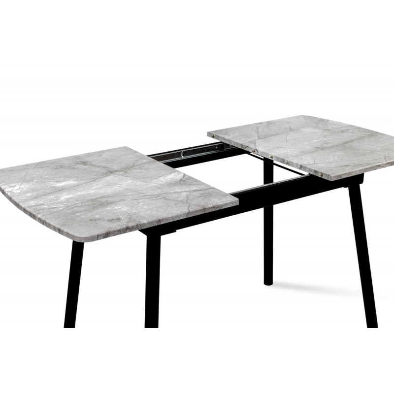 Стіл Соло 110(+35)*70 чорний метал/базальт Мікс меблі