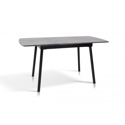 Стіл Соло 110(+35)*70 чорний метал/мрамор темн Мікс меблі