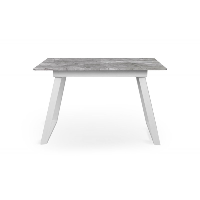 Стіл Тандем 120(+40)*75 білий метал/базальт Мікс меблі