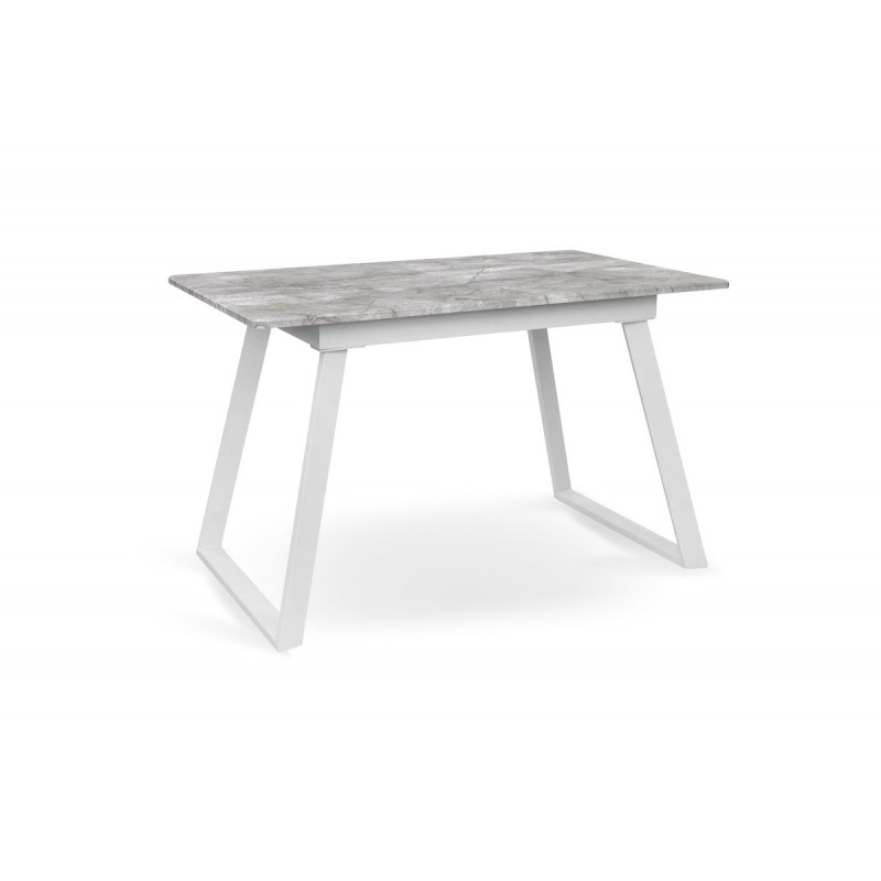 Стіл Тандем 120(+40)*75 білий метал/базальт Мікс меблі