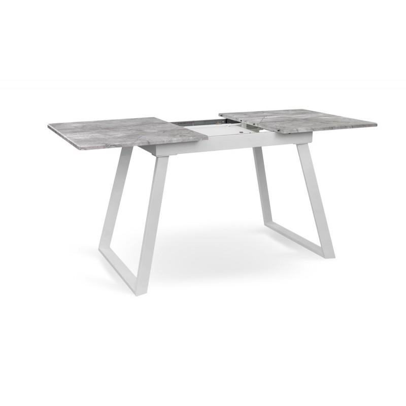 Стіл Тандем 120(+40)*75 білий метал/базальт Мікс меблі