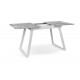 Стіл Тандем 120(+40)*75 білий метал/базальт Мікс меблі